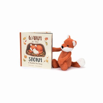 Jellycat Warm in the Storm and Bashful Fox Cub Medium New Zealand | EOPYA4687